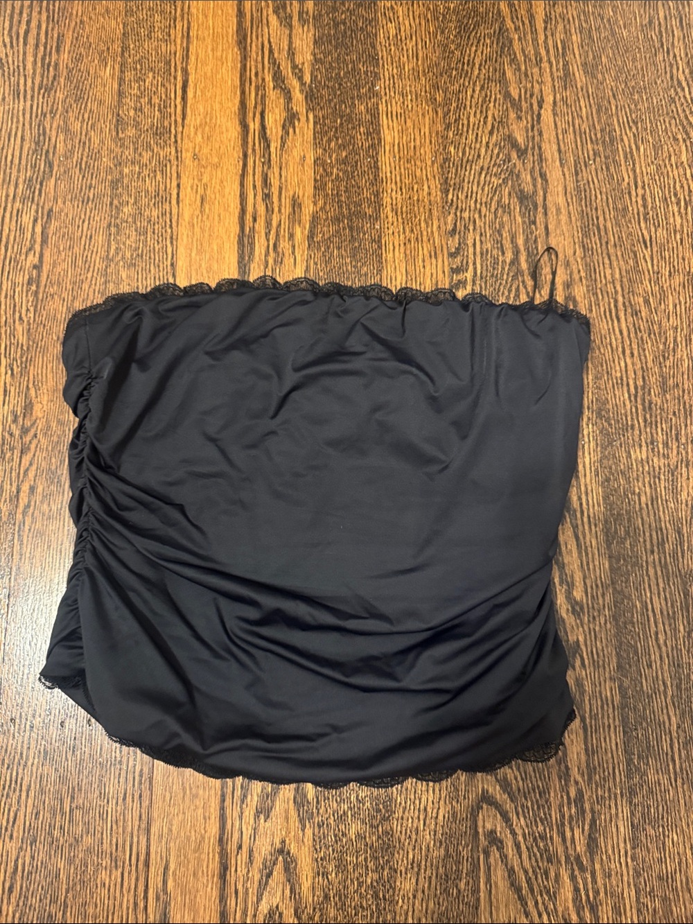 Nia Andrea Black Strapless Top